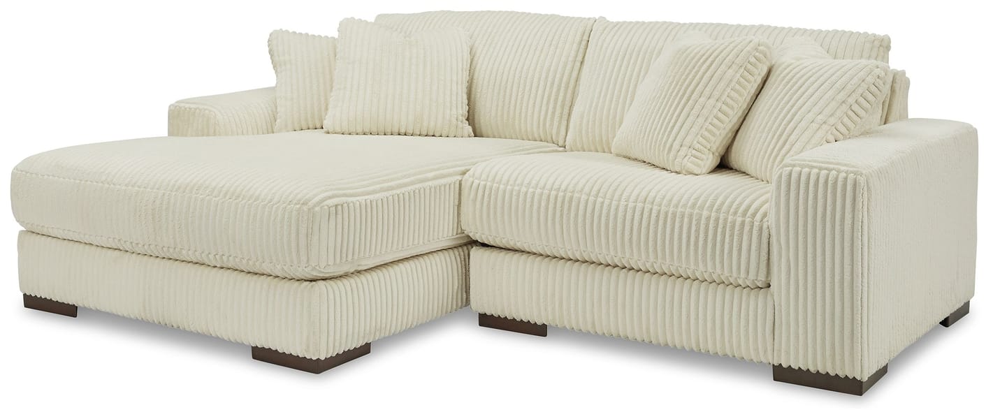 Linda 2 Pc Sectional in Beige Fabric