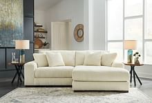 Linda 2 Pc Sectional in Beige Fabric