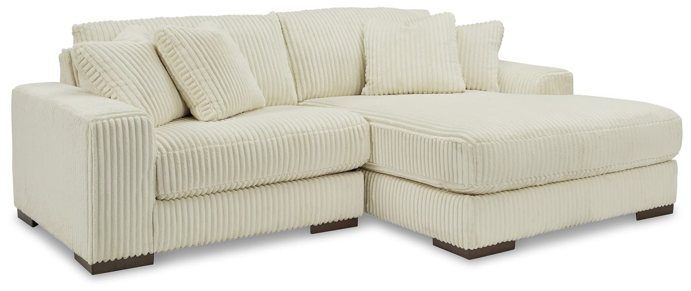 Linda 2 Pc Sectional in Beige Fabric
