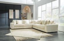 Linda 5 Pc Sectional in Beige Fabric