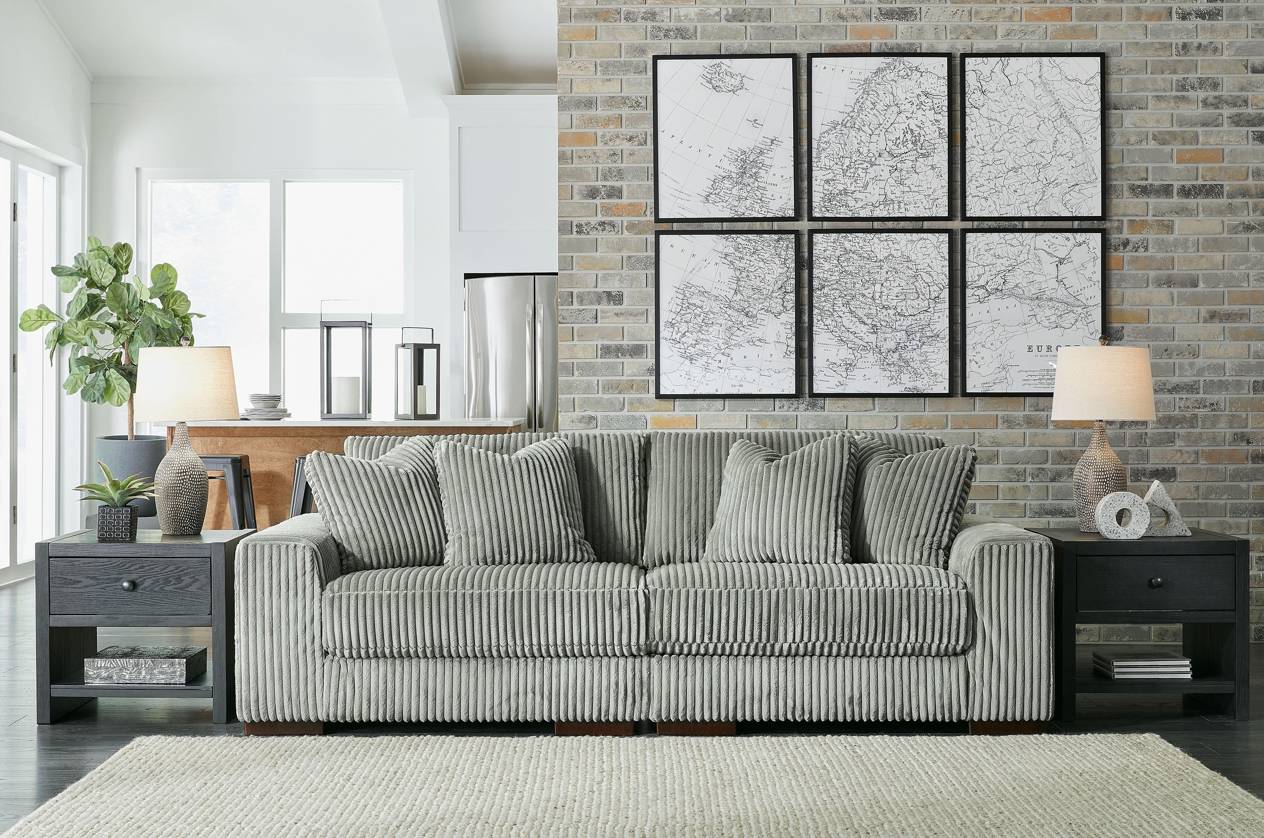 Ashley Living Room Sectional 21105-64-65