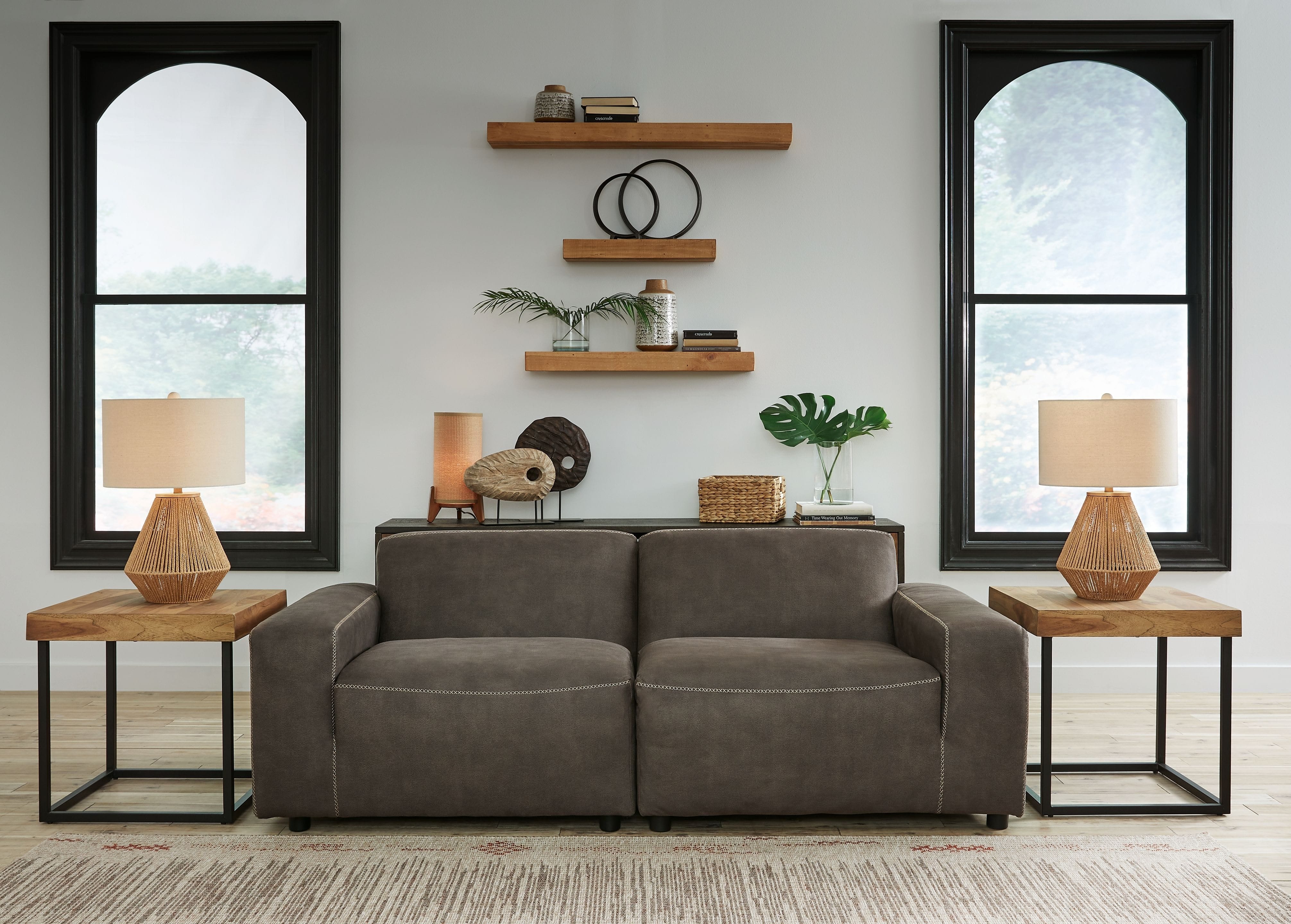 Ashley Living Room Left Arm Facing Corner Chair 2 Pc Sectional 21301-64-65