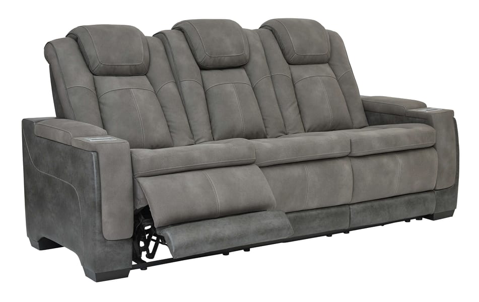 Ashley Living Room 2 Piece Power Reclining Adjustable Headrest Living Room Set 22004-15-18