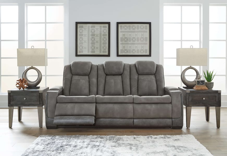 Ashley Living Room Power Reclining Sofa with Adjustable Headrest 2200415