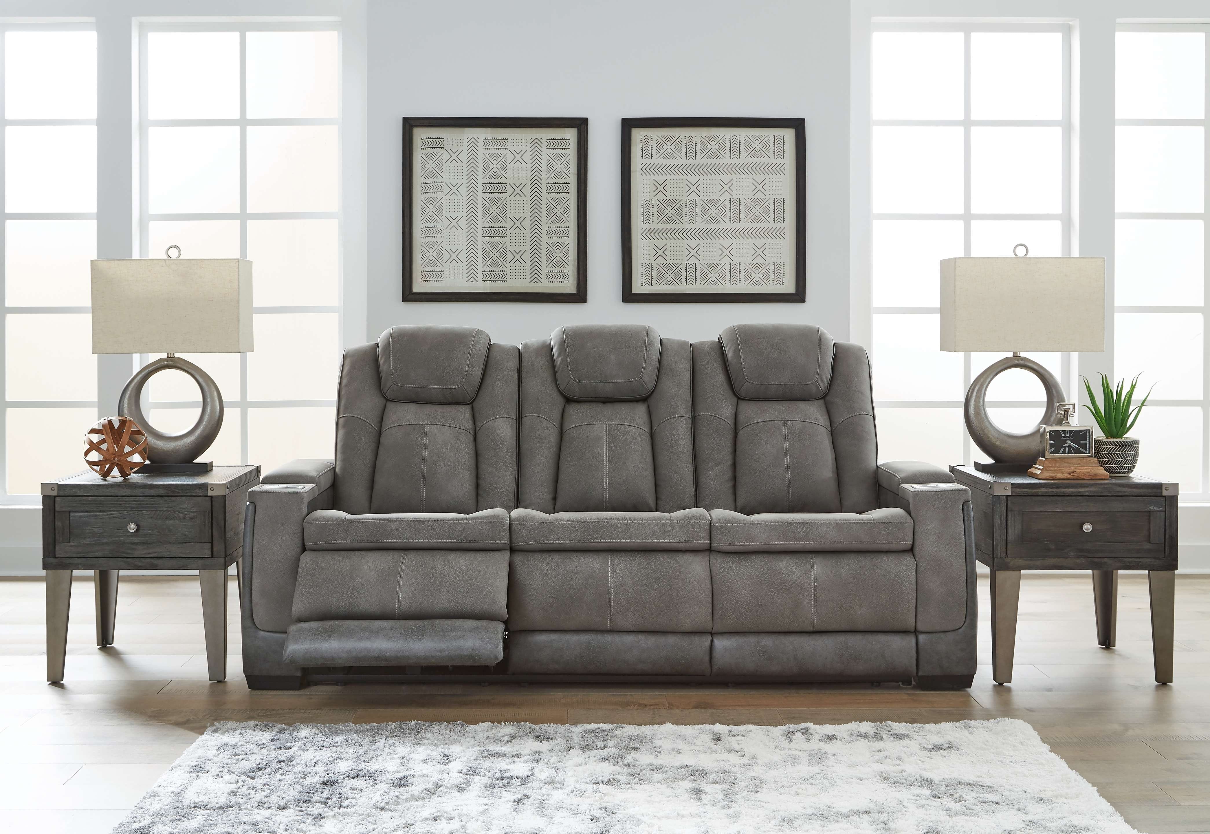 Ashley Living Room Power Reclining Sofa with Adjustable Headrest 2200415