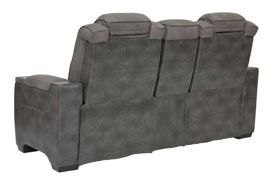 Ashley Living Room Power Reclining Console Loveseat with Adjustable Headrest 2200418
