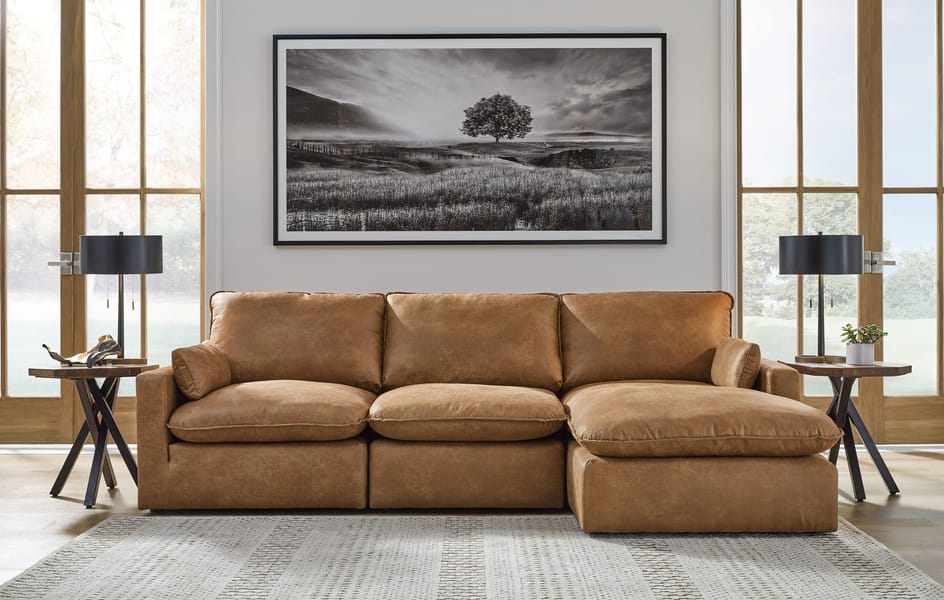 Ashley Living Room Right Arm Facing Corner Chaise 3 Pc Sectional 22501-64-46-17