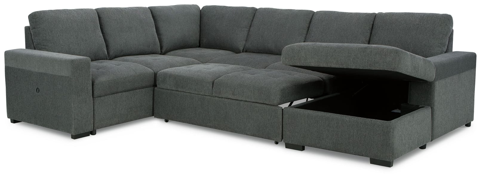 Ashley Living Room Pop Up Bed 3 Pc Sectional 26606-48-71-17