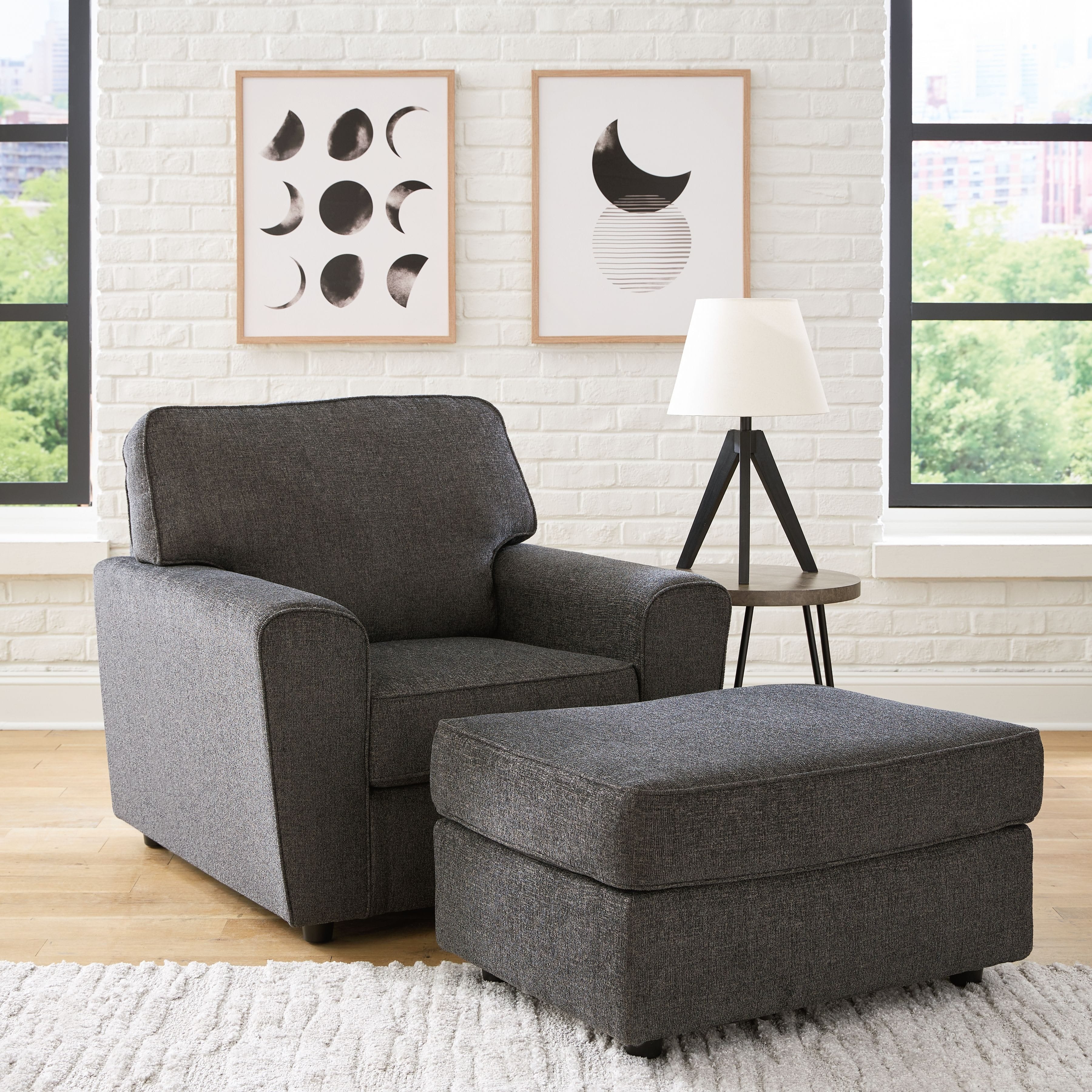 Ashley Living Room Chair and Ottoman 26804-20-14