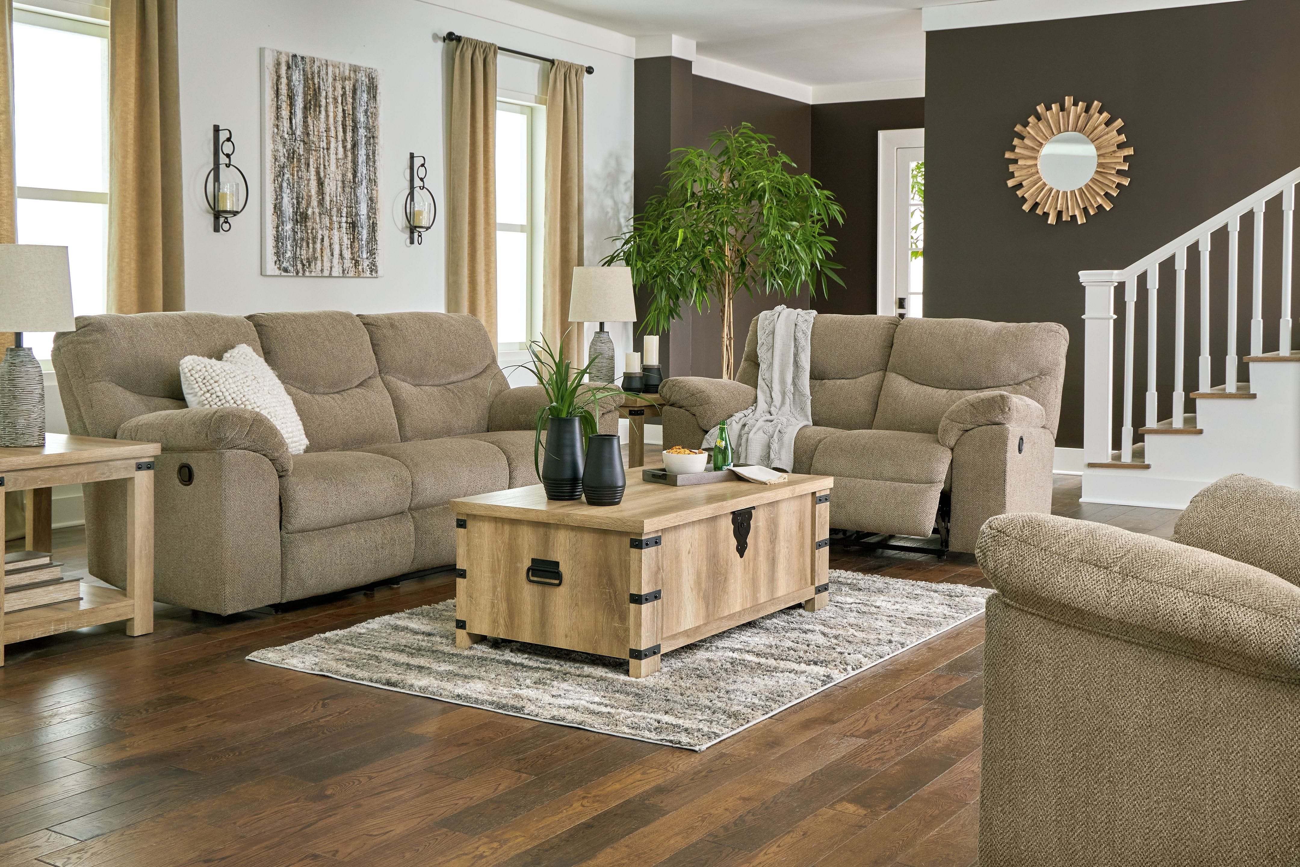 Ashley Living Room 3 Piece Reclining Living Room Set 28202-88-86-25