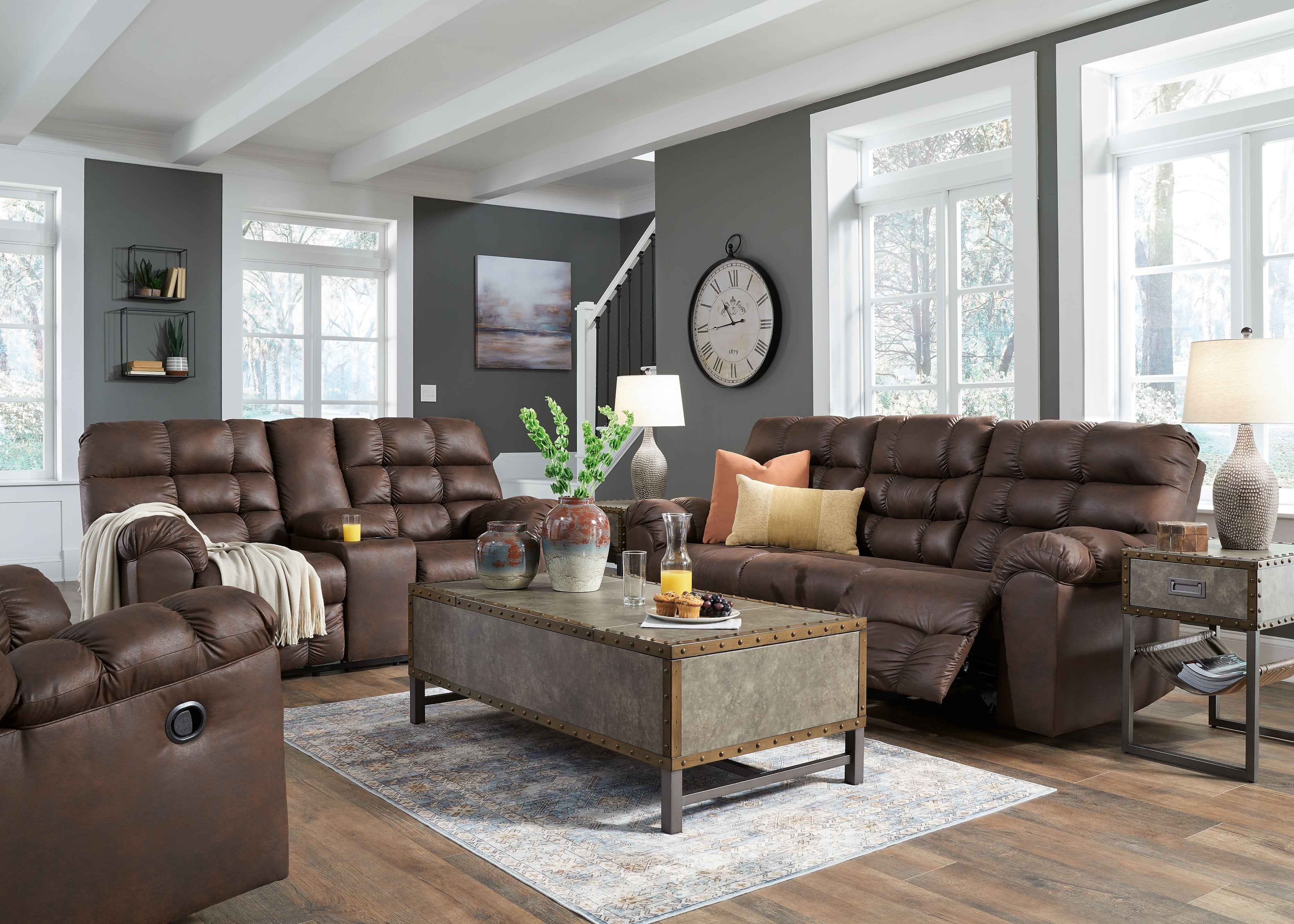 Ashley Living Room 3 Piece Reclining Living Room Set 28401-89-94-28