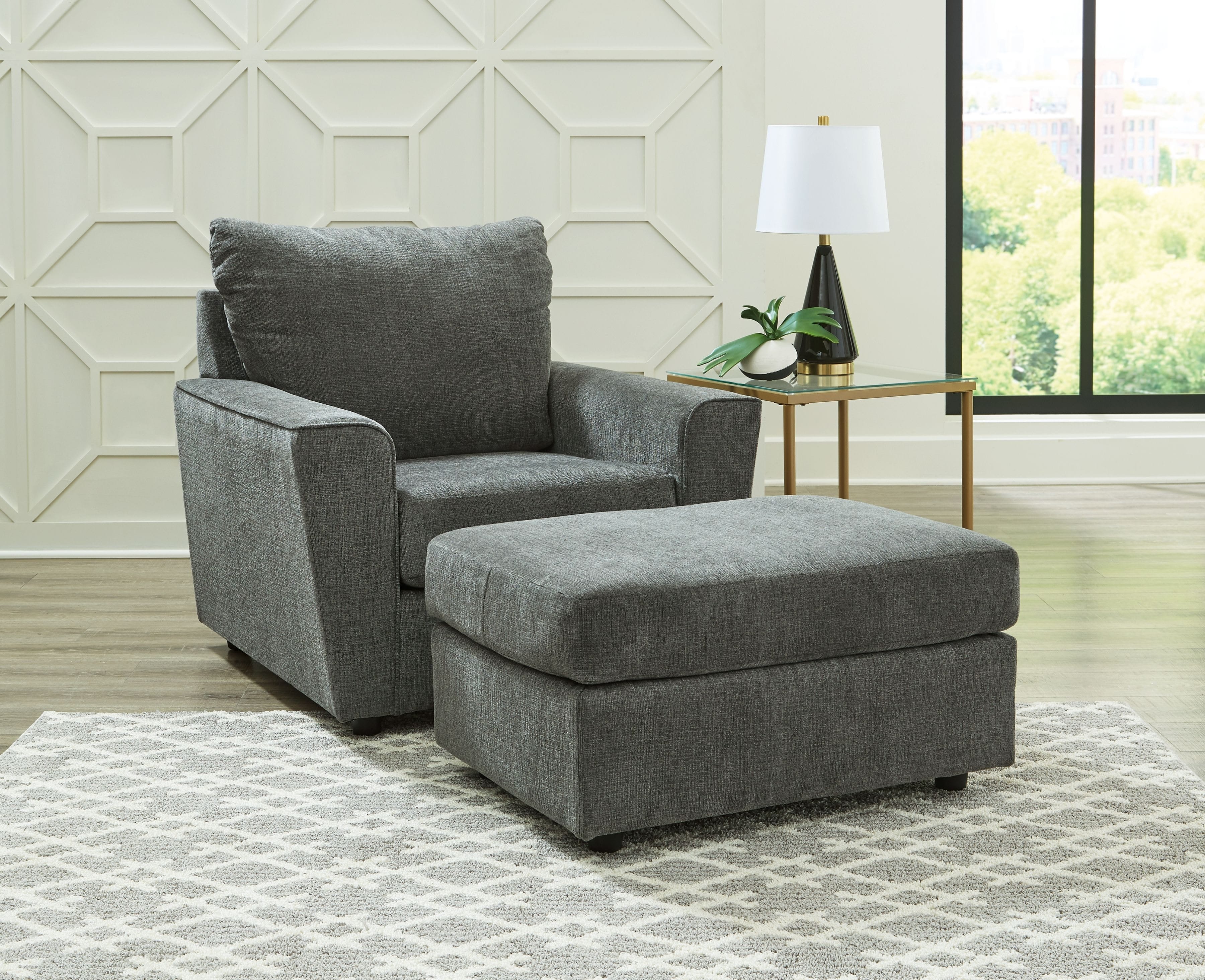 Ashley Living Room Chair and Ottoman 28502-20-14
