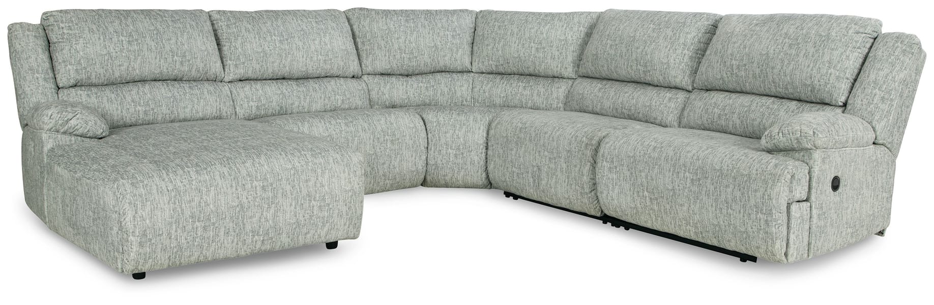 Ashley Living Room Left Arm Facing Press Back Chaise 5 Pc Sectional 29302-05-46-77-19-41