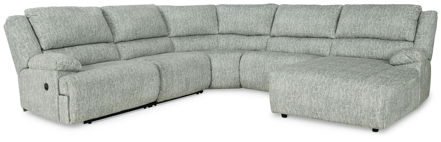 Ashley Living Room Left Arm Facing Recliner 5 Pc Sectional 29302-40-19-77-46-07