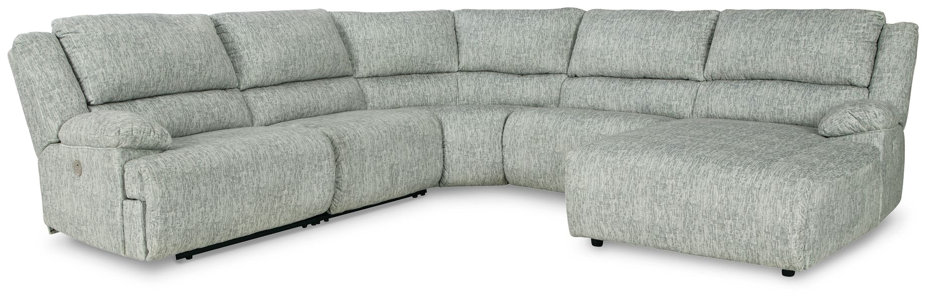 Ashley Living Room Left Arm Facing Power Recliner 5 Pc Sectional 29302-58-19-77-46-97