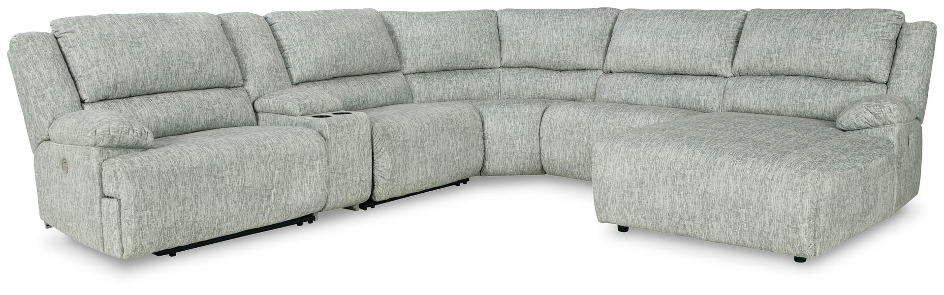 Ashley Living Room Left Arm Facing Power Recliner 6 Pc Sectional 29302-58-57-19-77-46-97