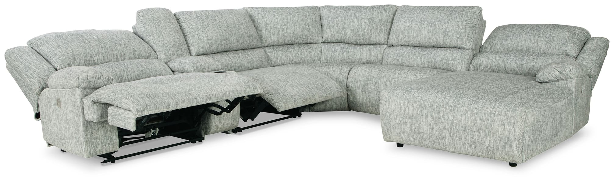 Ashley Living Room Left Arm Facing Power Recliner 6 Pc Sectional 29302-58-57-19-77-46-97