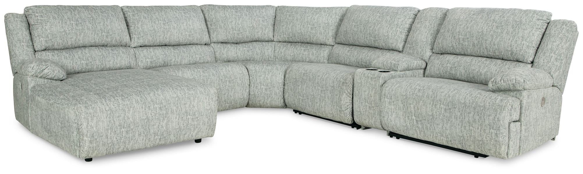 Ashley Living Room Left Arm Facing Power Reclining Chaise 6 Pc Sectional 29302-79-46-77-19-57-62