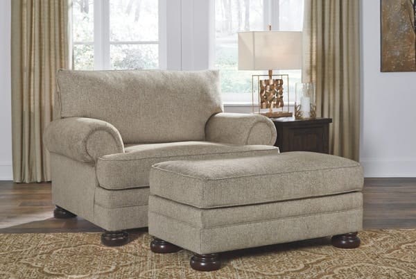 Ashley Living Room Chair and a Half with Ottoman 29603-23-14