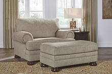 Ashley Living Room Chair and a Half with Ottoman 29603-23-14