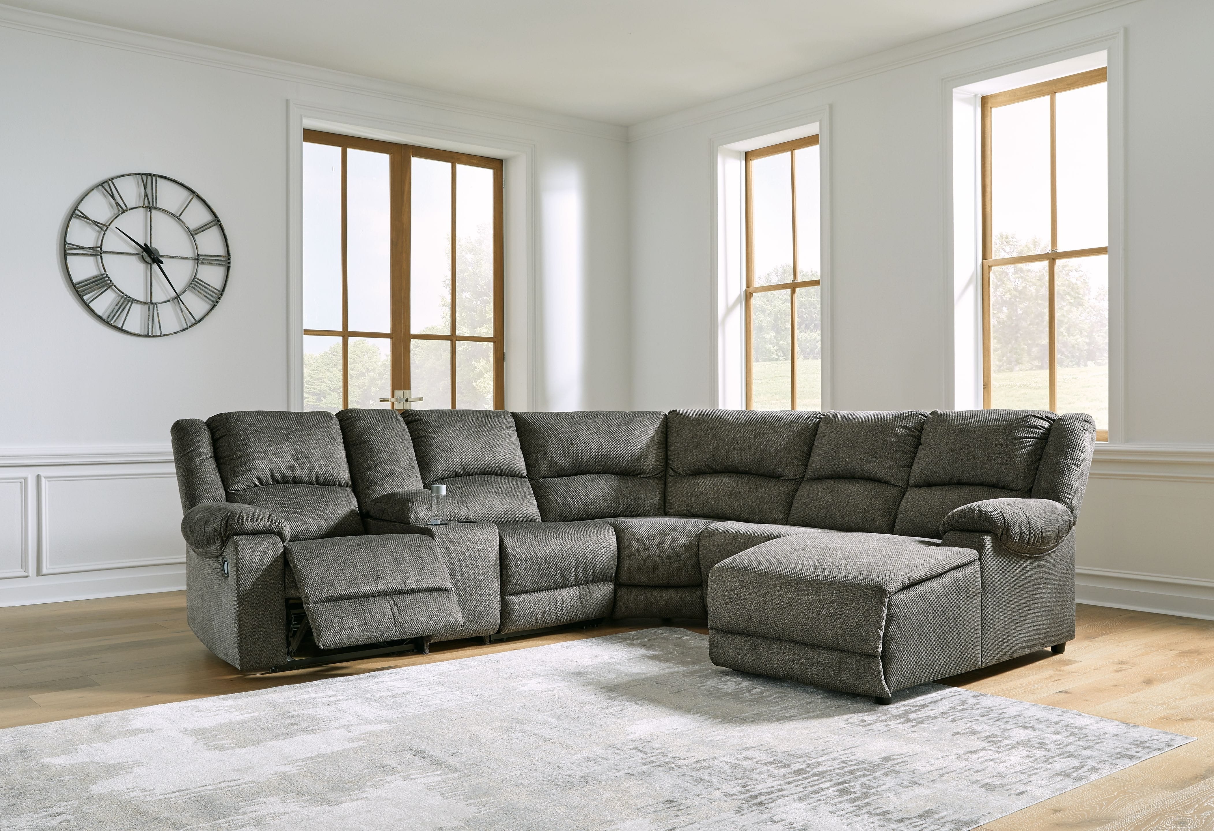 Ashley Living Room Reclining Sectional 30402-40-57-19-77-46-17