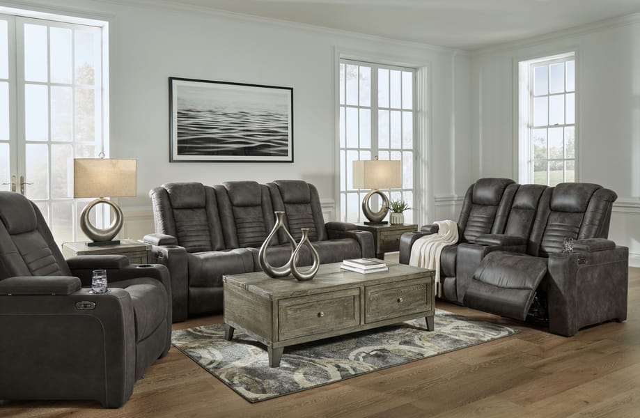 Ashley Living Room 3 Piece Power Reclining Living Room Set 30606-15-18-13