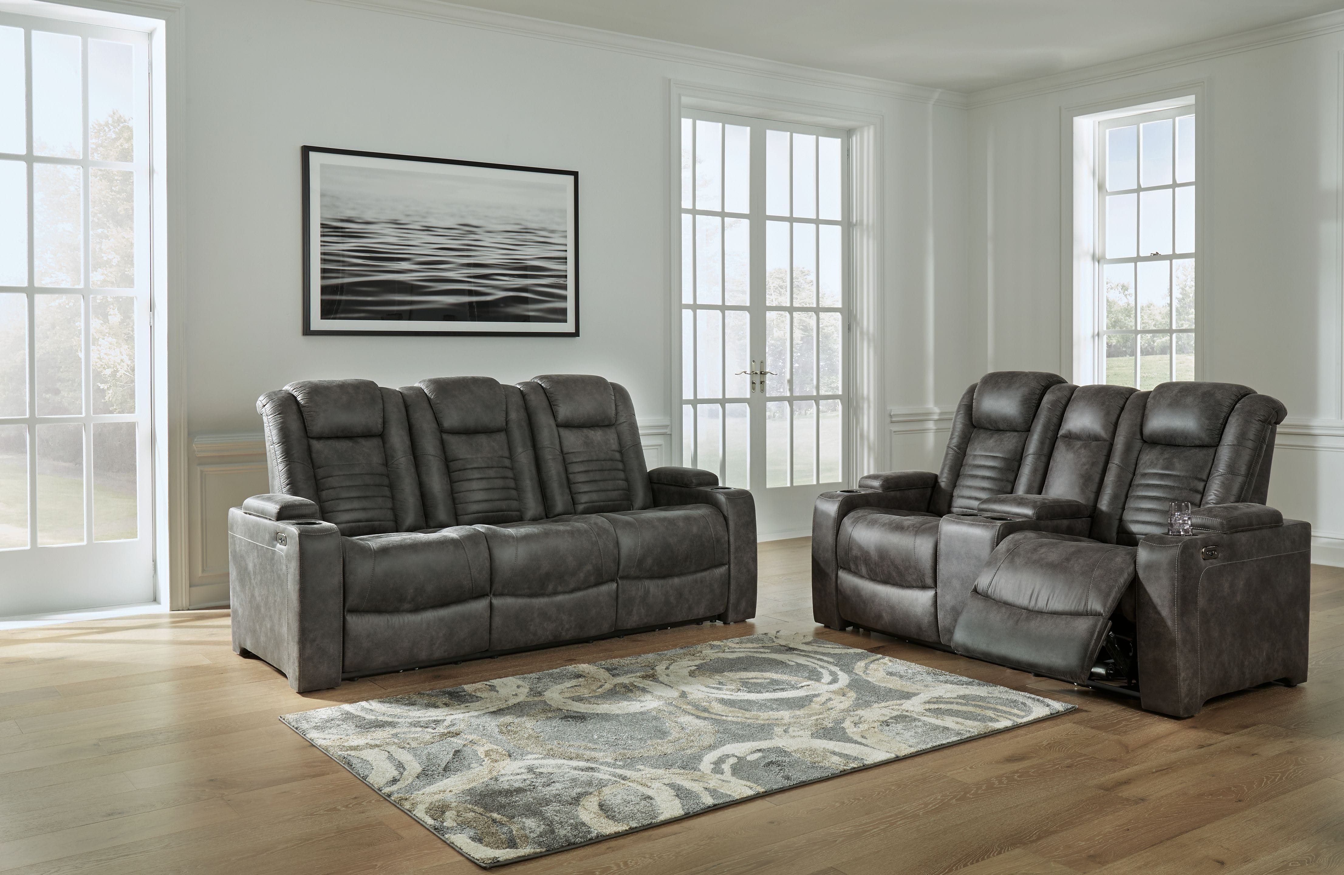 Ashley Living Room Power Reclining Sofa and Lovese...