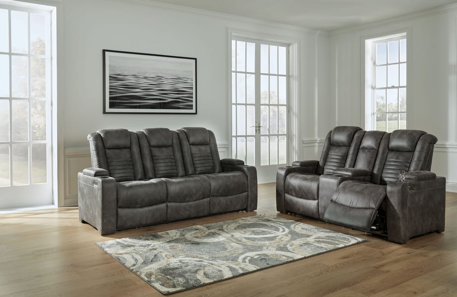 Ashley Living Room Power Reclining Sofa and Loveseat 30606-15-18