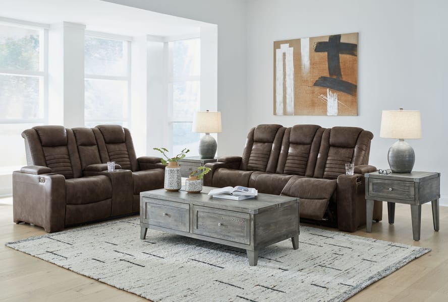 Ashley Living Room Power Reclining Sofa and Loveseat 30607-15-18