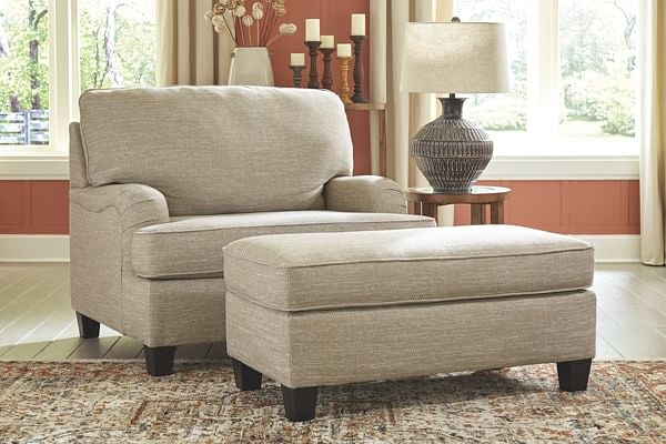 Ashley Living Room Chair and a Half with Ottoman 30803 23 14