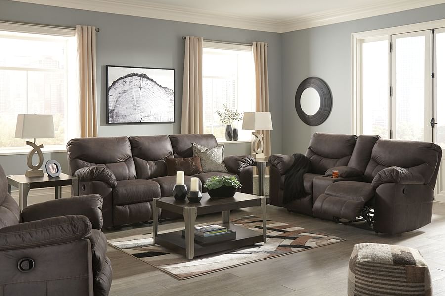 Ashley Living Room 3 Piece Reclining Living Room Set 33803-88-94-25