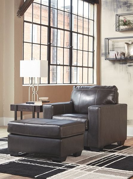 Ashley Living Room Chair with Ottoman 34503-20-14