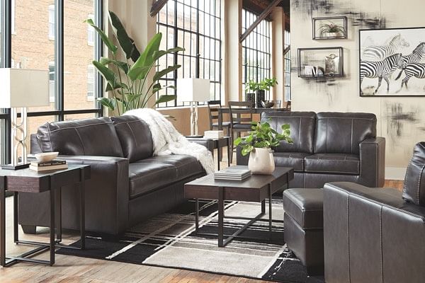 Ashley Living Room Chair with Ottoman 34503-20-14