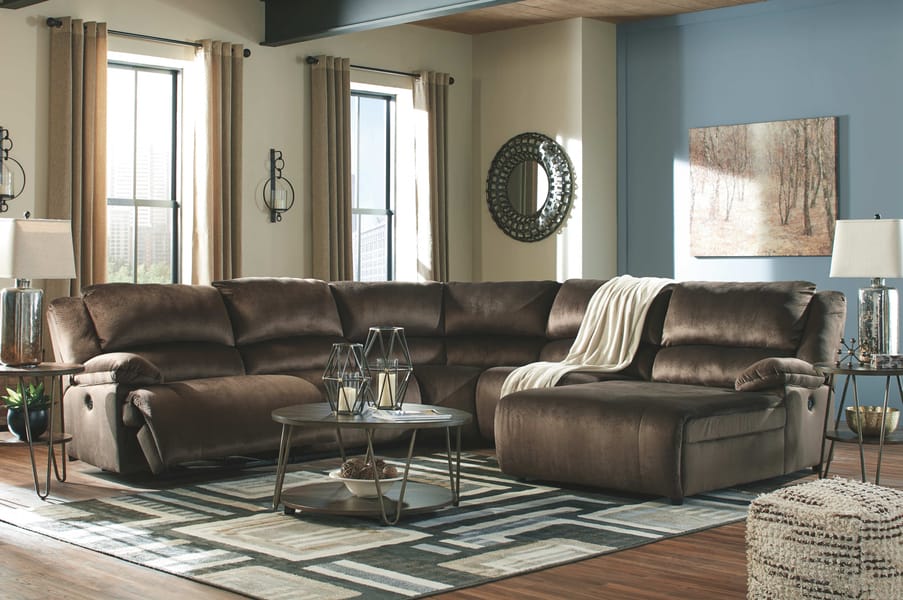 Ashley Living Room Power Reclining Sectional 36504-58-19-77-46-97