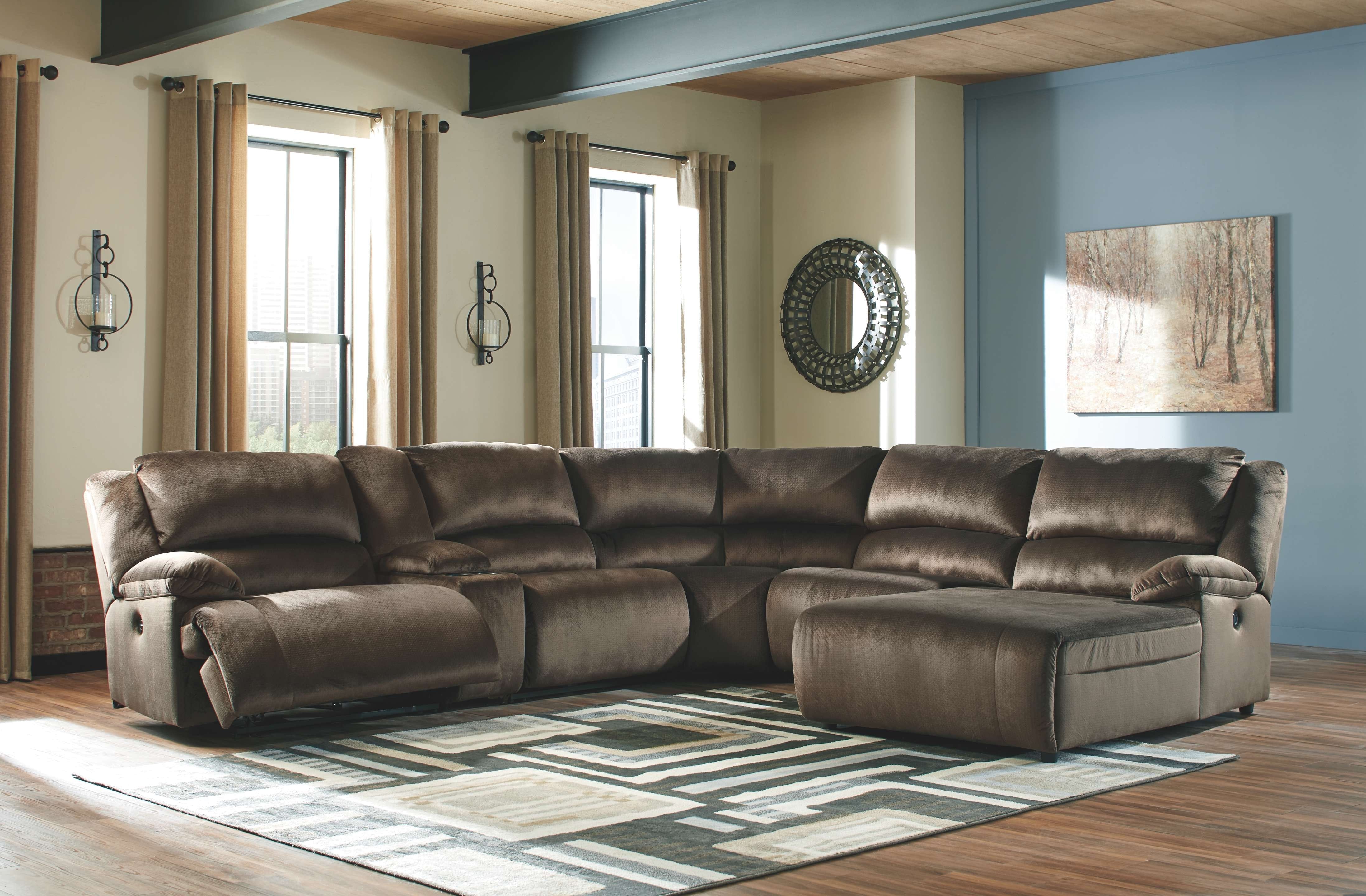 Ashley Living Room Power Reclining Sectional 36504-58-57-19-77-46-97
