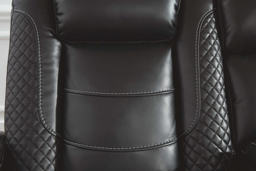 Ashley Living Room Power Reclining with Adjustable Headrest Sofa & Loveseat Set 37003-15-18