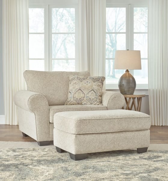 Ashley Living Room Chair and a Half with Ottoman 38901-23-14