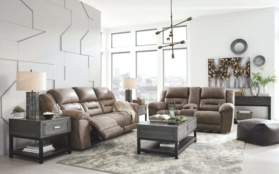 Ashley Living Room 3 Piece Power Reclining Living Room Set 39905-87-96-98