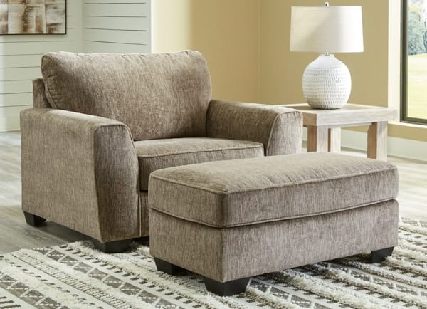 Ashley Living Room Chair and a Half with Ottoman 40002-23-14