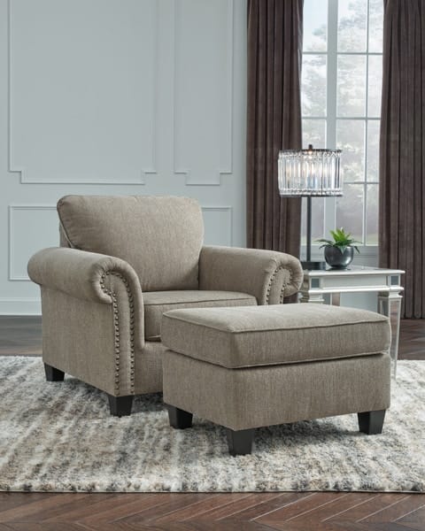 Ashley Living Room Chair with Ottoman 47202-20-14