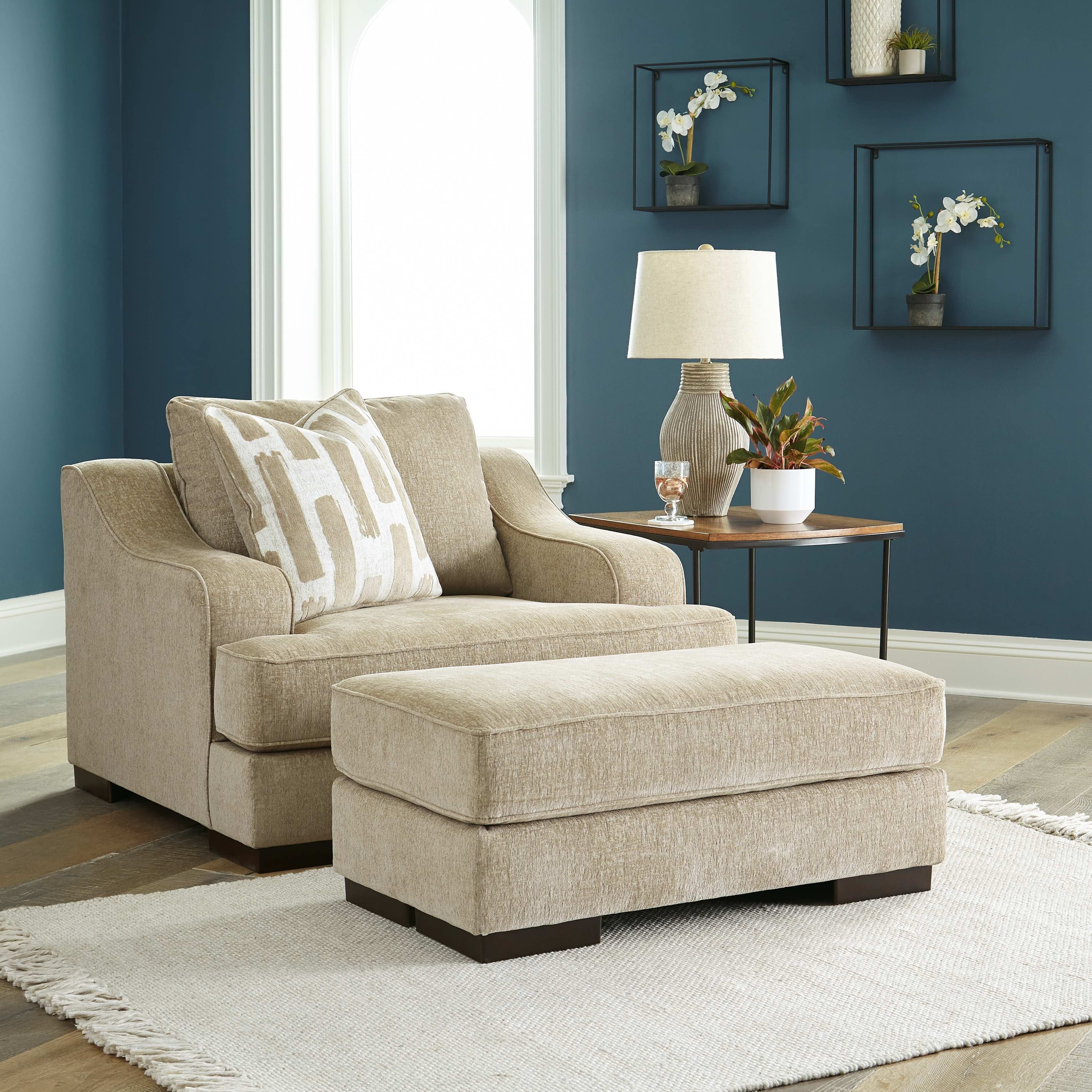 Ashley Living Room Chair and a Half with Ottoman 50010-23-14