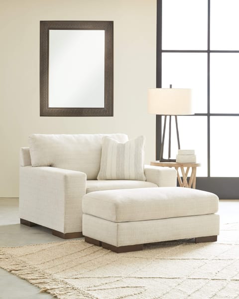 Ashley Living Room Chair and a Half with Ottoman 52003-23-14