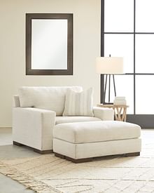 Ashley Living Room Chair and a Half with Ottoman 52003-23-14