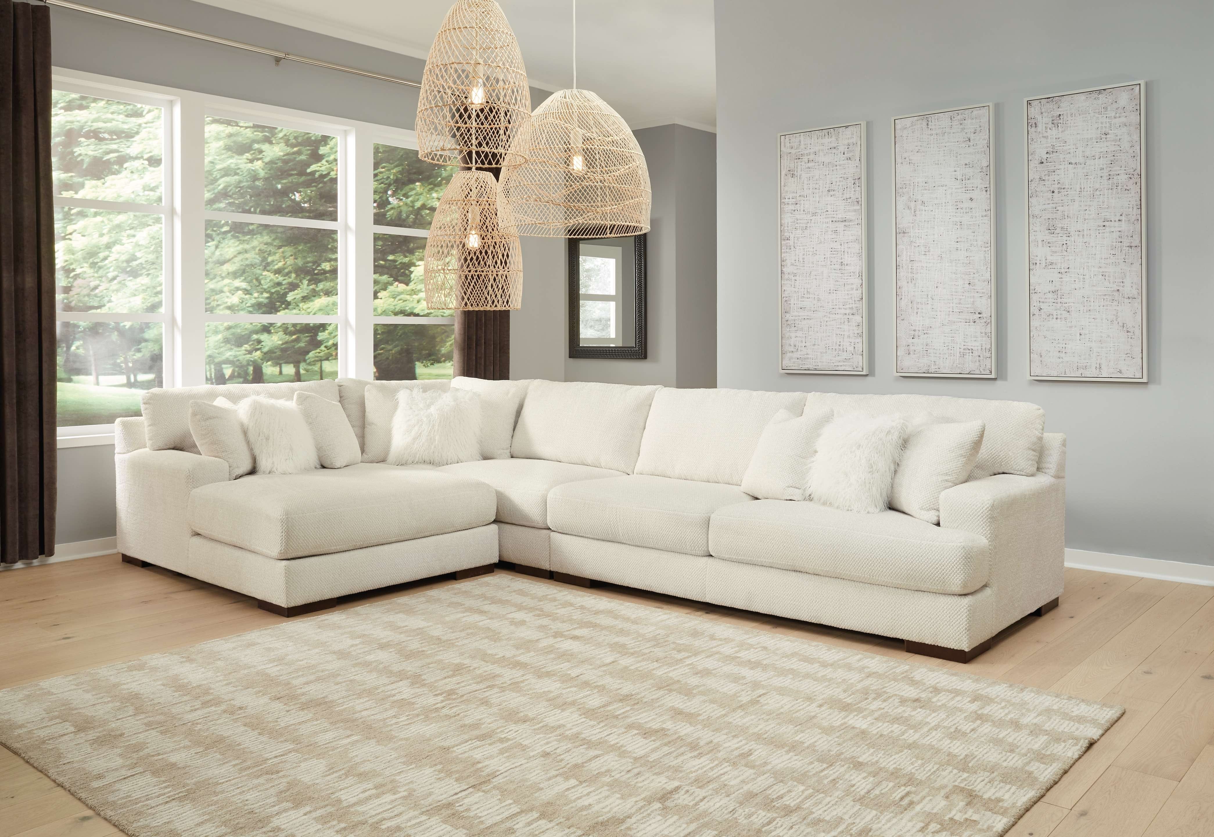 Ashley Living Room Chaise Sectional 52204-16-77-46-67