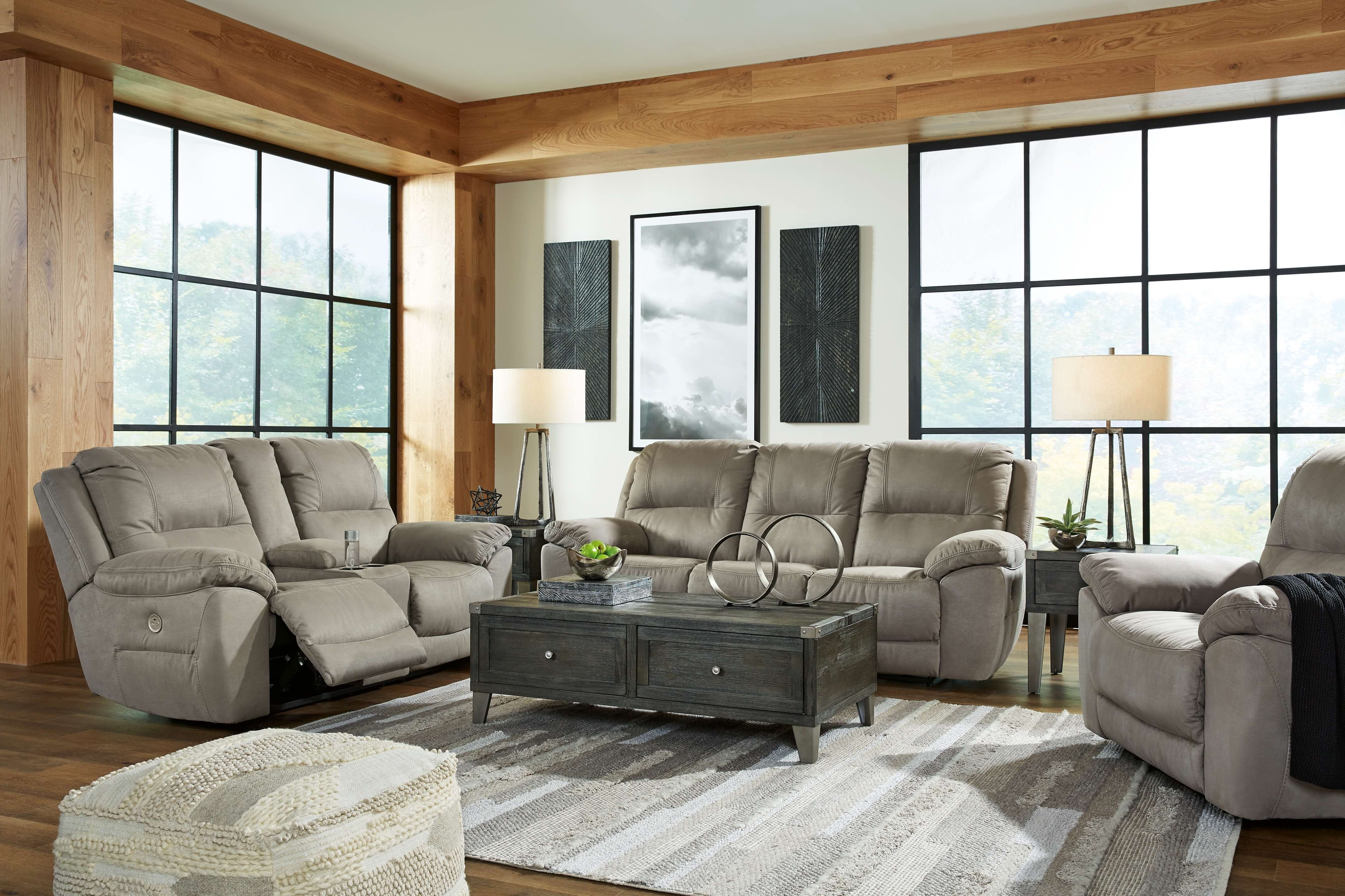 Ashley Living Room 3 Piece Reclining Power Living Room Set 54203-87-96-82