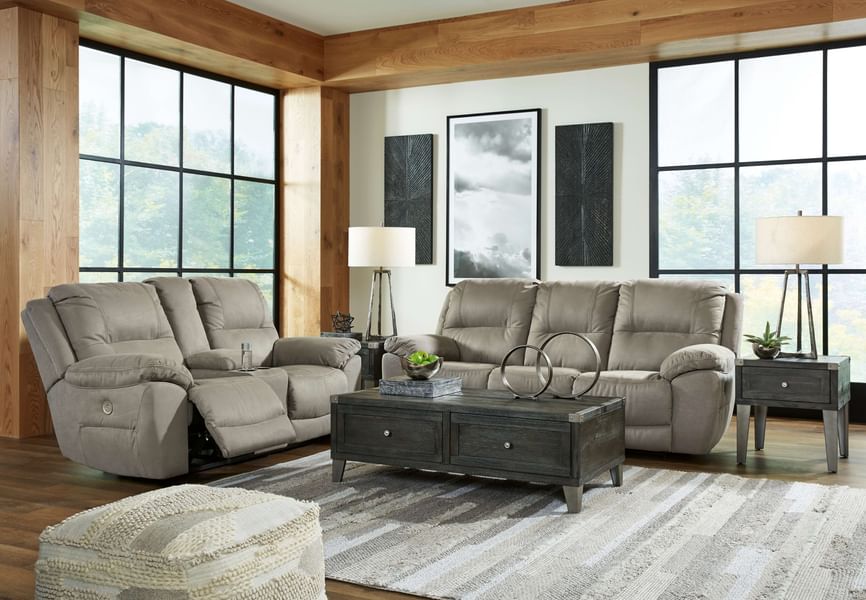 Ashley Living Room Reclining Power Sofa and Loveseat 54203-87-96