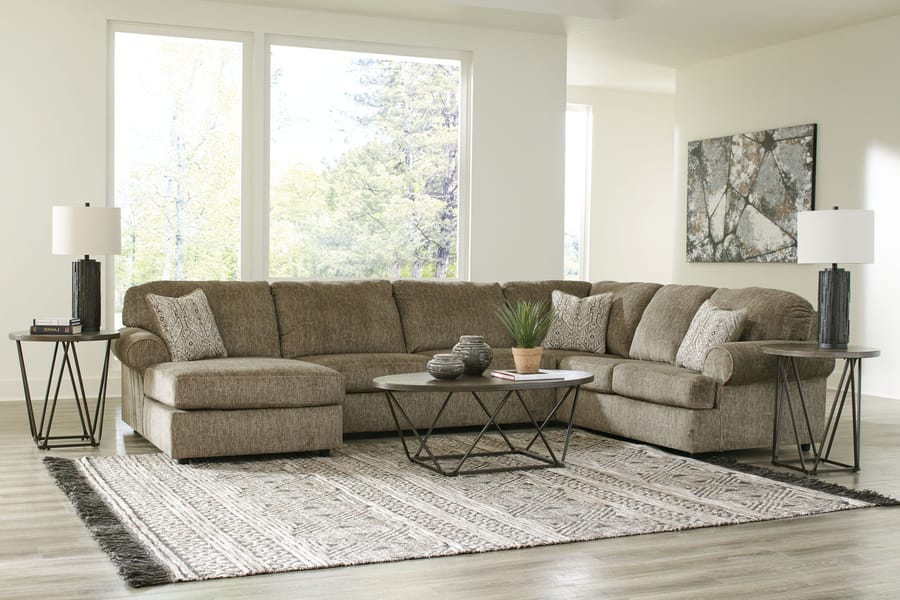Ashley Living Room Left Arm Facing Chaise 3 Pc Sectional 56402-16-34-67