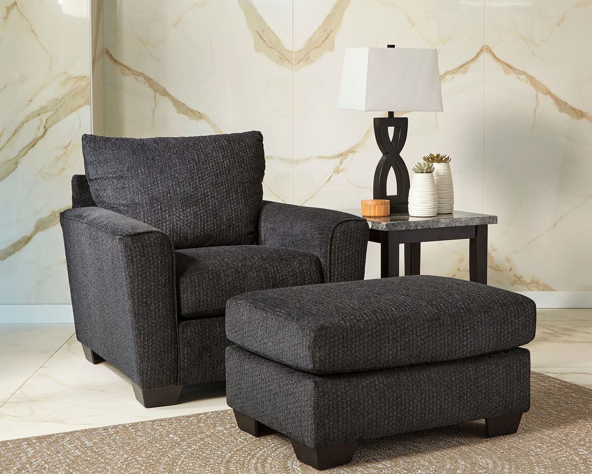 Ashley Living Room Chair with Ottoman 57002-20-14