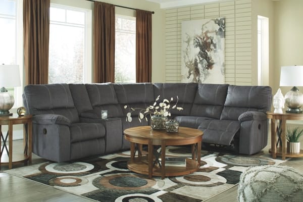 Ashley Living Room Reclining Sectional 57201-76-77-85