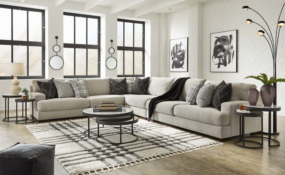 Ashley Living Room Sectional 58605-66-77-46-67